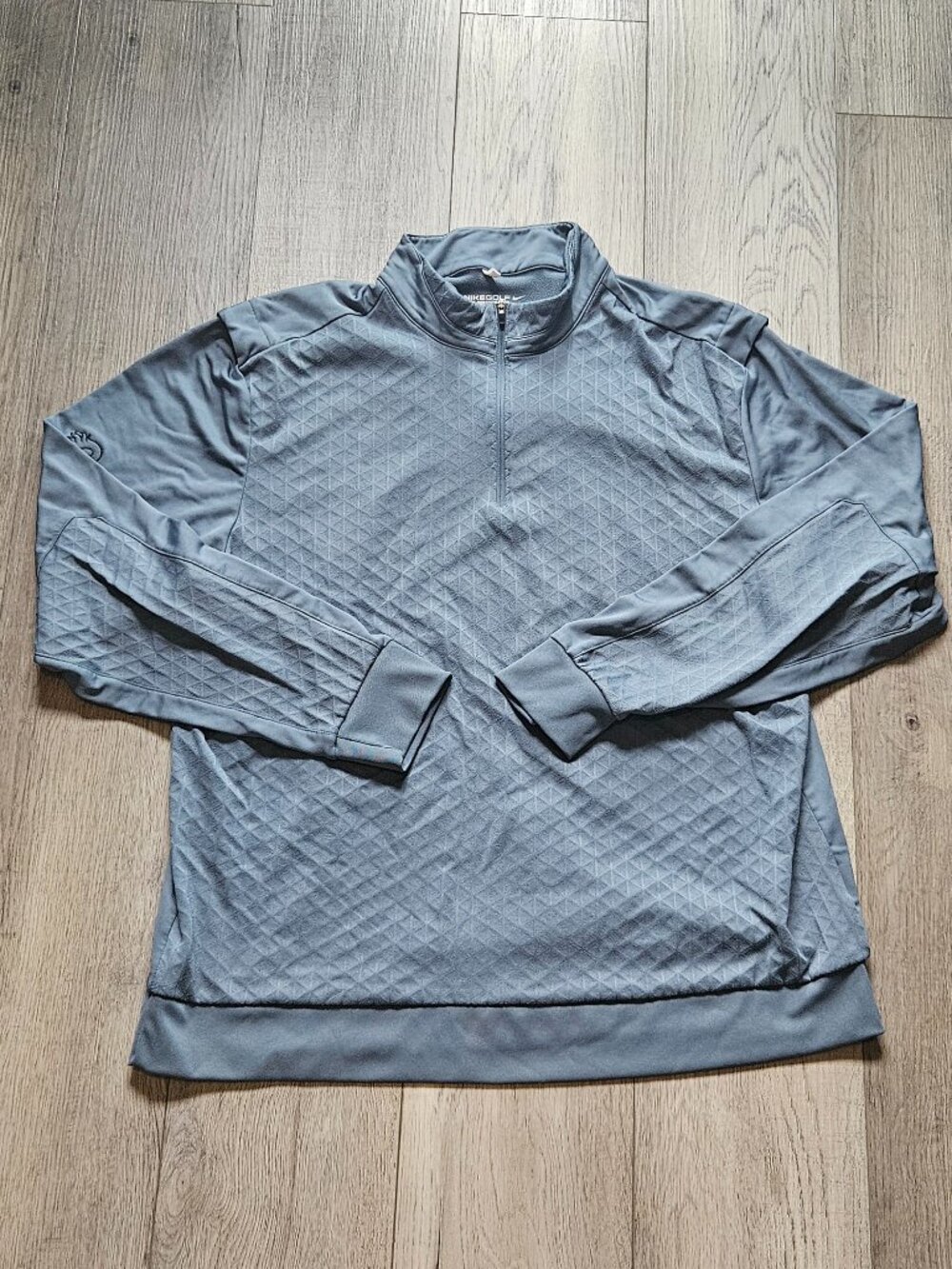 Nike Golf Tour Performance Dri-Fit Gray 1/2 Zip Pullover Jacket Men's Size XL